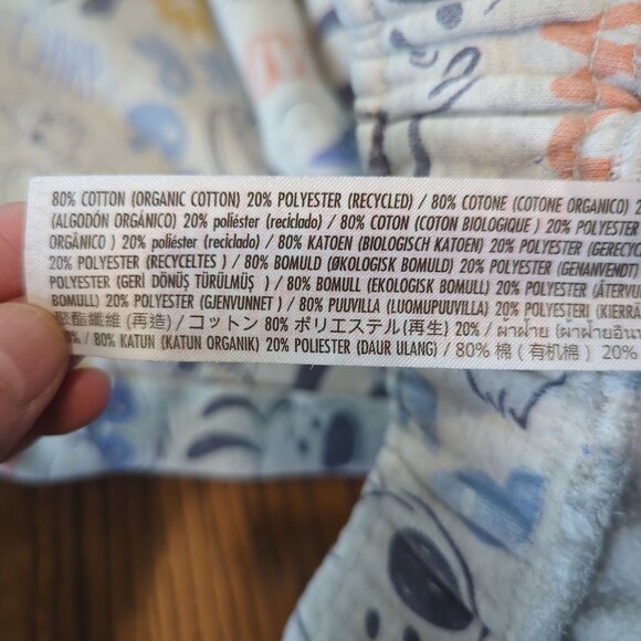 Disney Critter Lounge elastic waist sweat pants wide leg Grey Multi-Color Size L - Picture 9 of 15